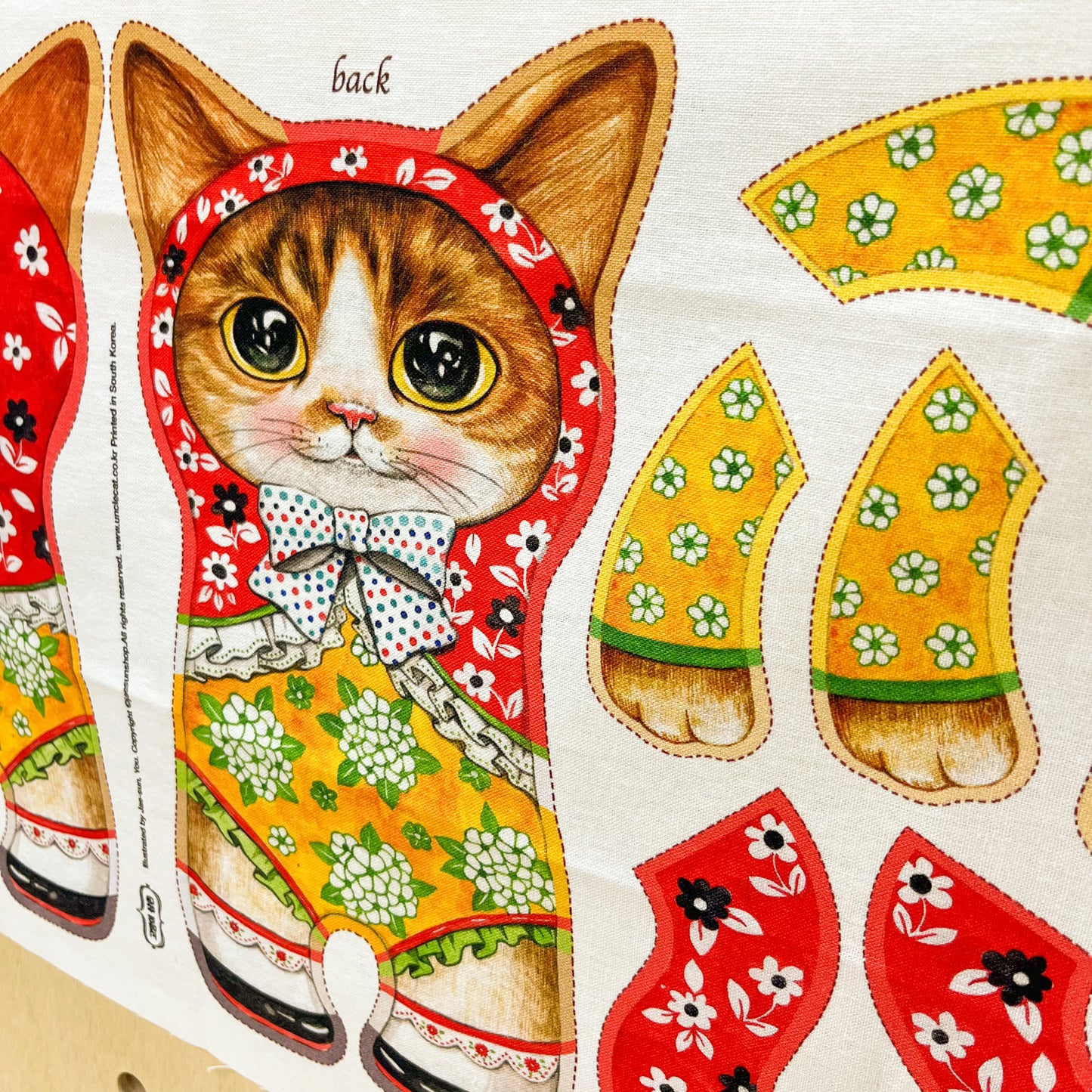 Unclecat 貓叔叔 | diy fabric for making cat doll "E.T" | cotton linen 棉麻