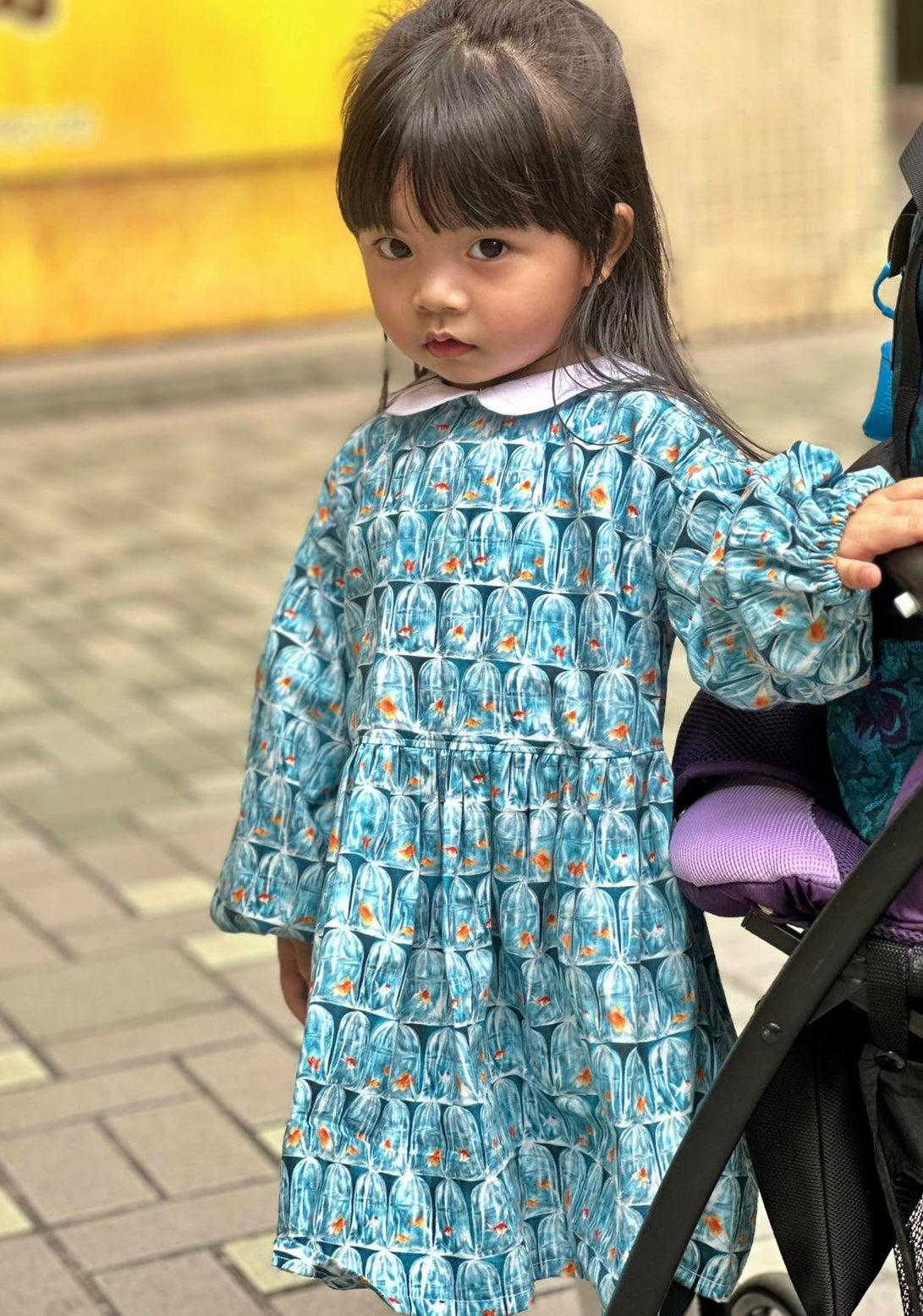 【K‧T FABRIC】金魚街 goldfish market cotton printed sheeting純棉