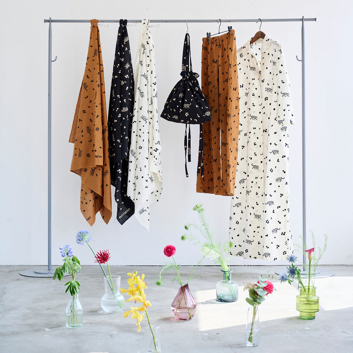 ECHINO | 2023 leopard | cotton linen embroidery 棉麻刺繡