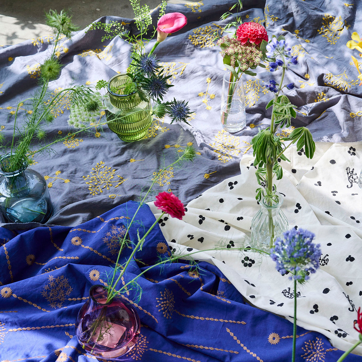 ECHINO | 2023 leopard | cotton linen embroidery 棉麻刺繡