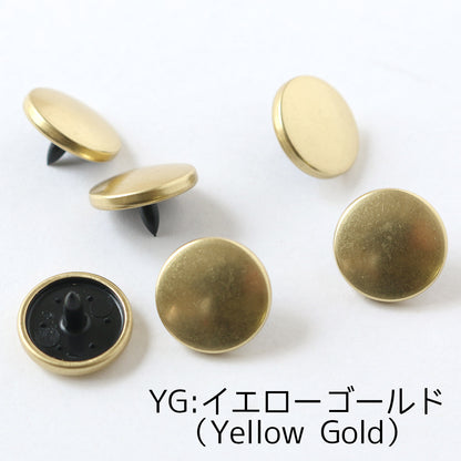 Metal color rubber snap press machine button 5 colors 13mm - 6 pairs 金屬色機用膠啪鈕 5色 13mm - 6對 (需使用打鈕機)