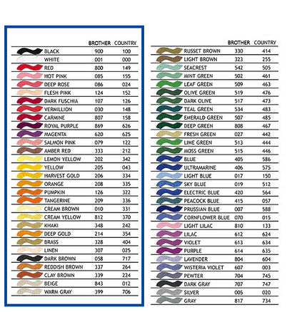 [日本] Brother Machine Embroidery Thread 電腦刺繡花線