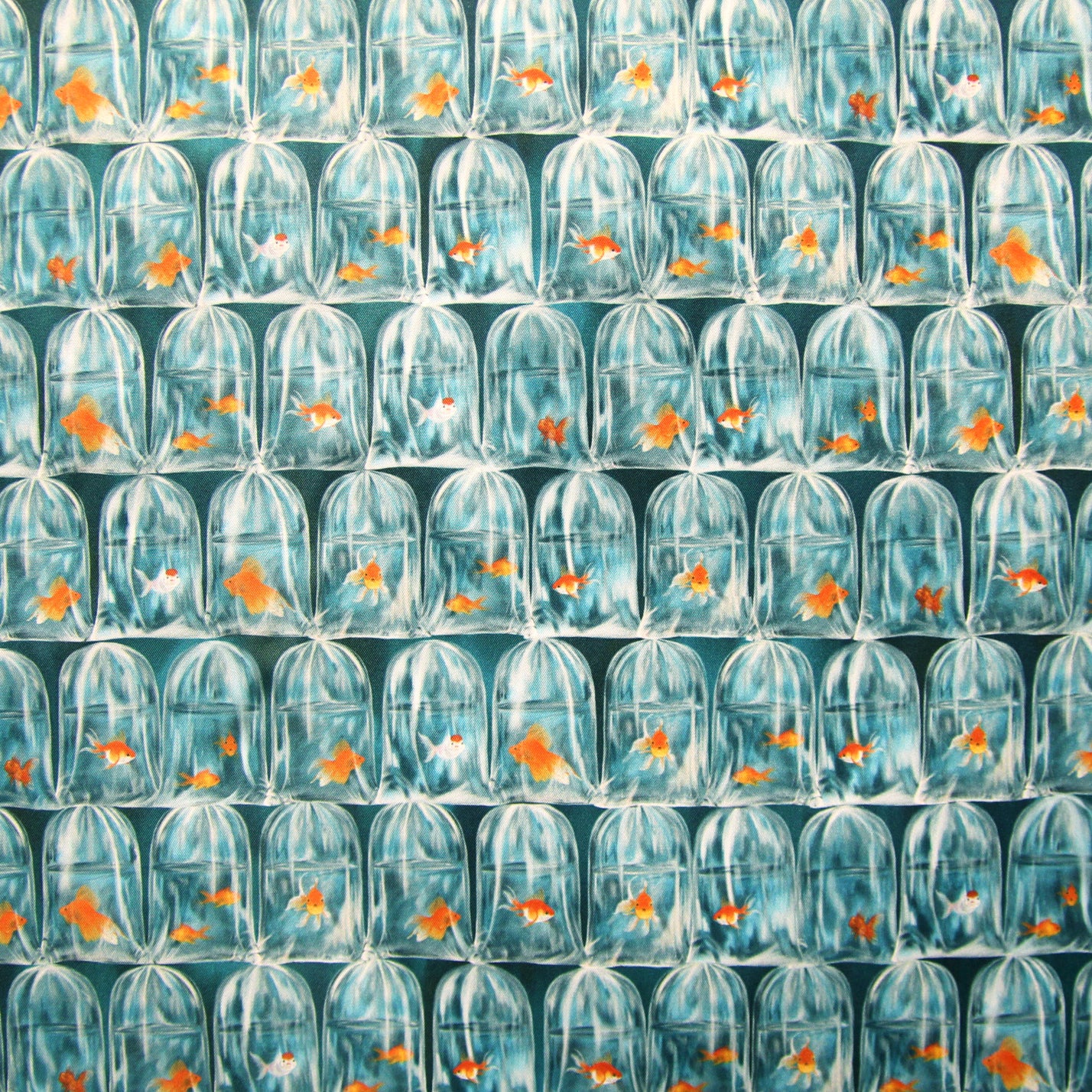 【K‧T FABRIC】金魚街 goldfish market waterproof fabric 防水布