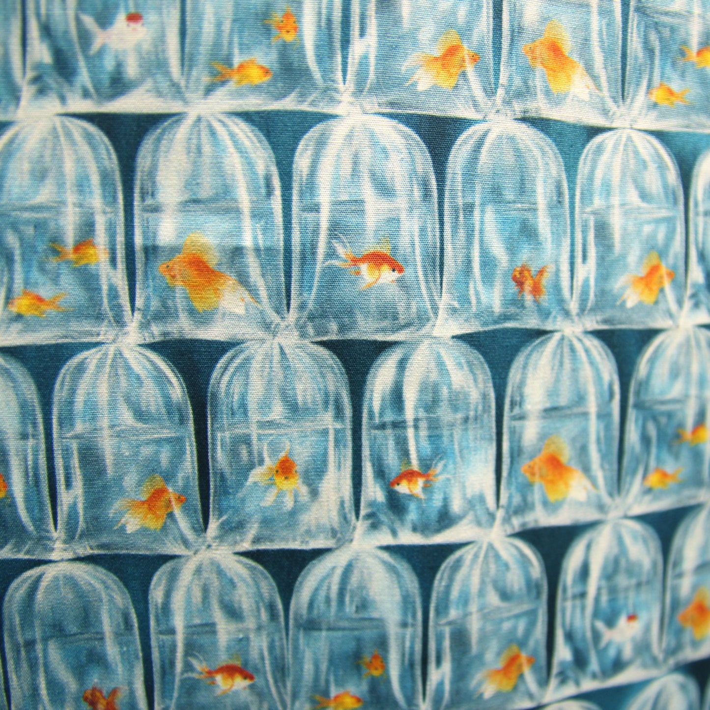 【K‧T FABRIC】金魚街 goldfish market cotton printed sheeting純棉