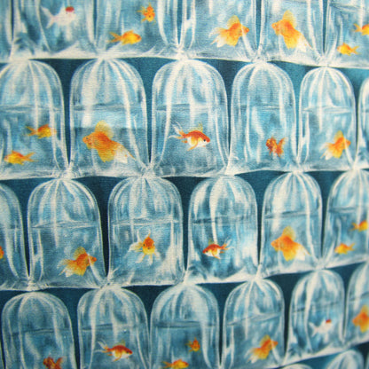 【K‧T FABRIC】金魚街 goldfish market cotton printed sheeting純棉