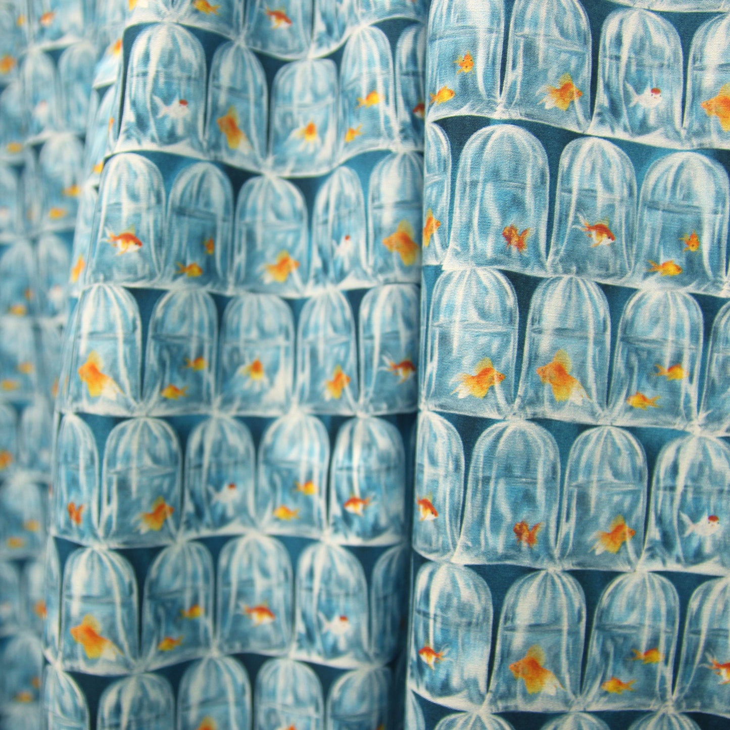 【K‧T FABRIC】金魚街 goldfish market cotton printed sheeting純棉