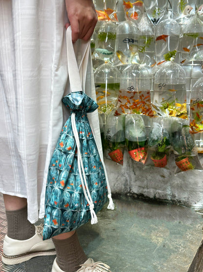 【K‧T FABRIC】金魚街 goldfish market waterproof fabric 防水布