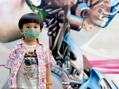 【K‧T FABRIC】紅白藍「招牌」 red-white-blue ''signboard'' cotton printed oxford 純棉