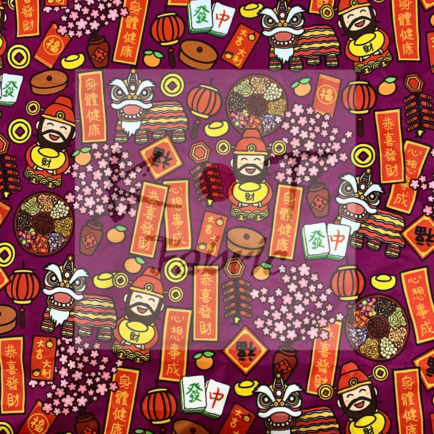 【K‧T FABRIC】農曆新年Chinese new year cotton printed sheeting 純棉