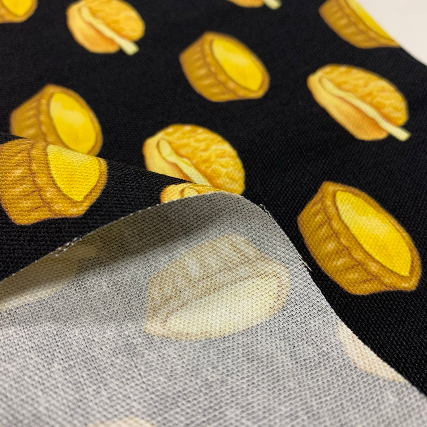 【K‧T FABRIC】蛋撻菠蘿油egg tart & pineapple bun cotton printed oxford 純棉