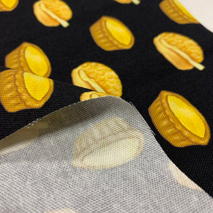 【K‧T FABRIC】蛋撻菠蘿油egg tart & pineapple bun cotton printed oxford 純棉