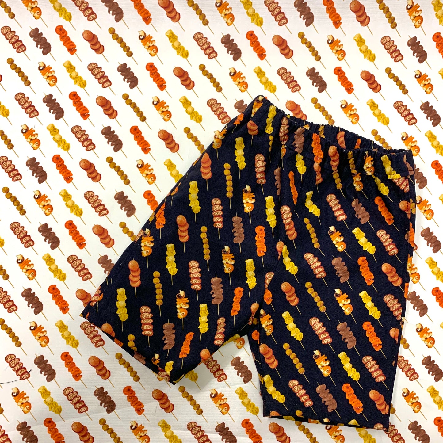 【K‧T FABRIC】香港街頭小食Hong Kong street-side snack cotton printed oxford 純棉