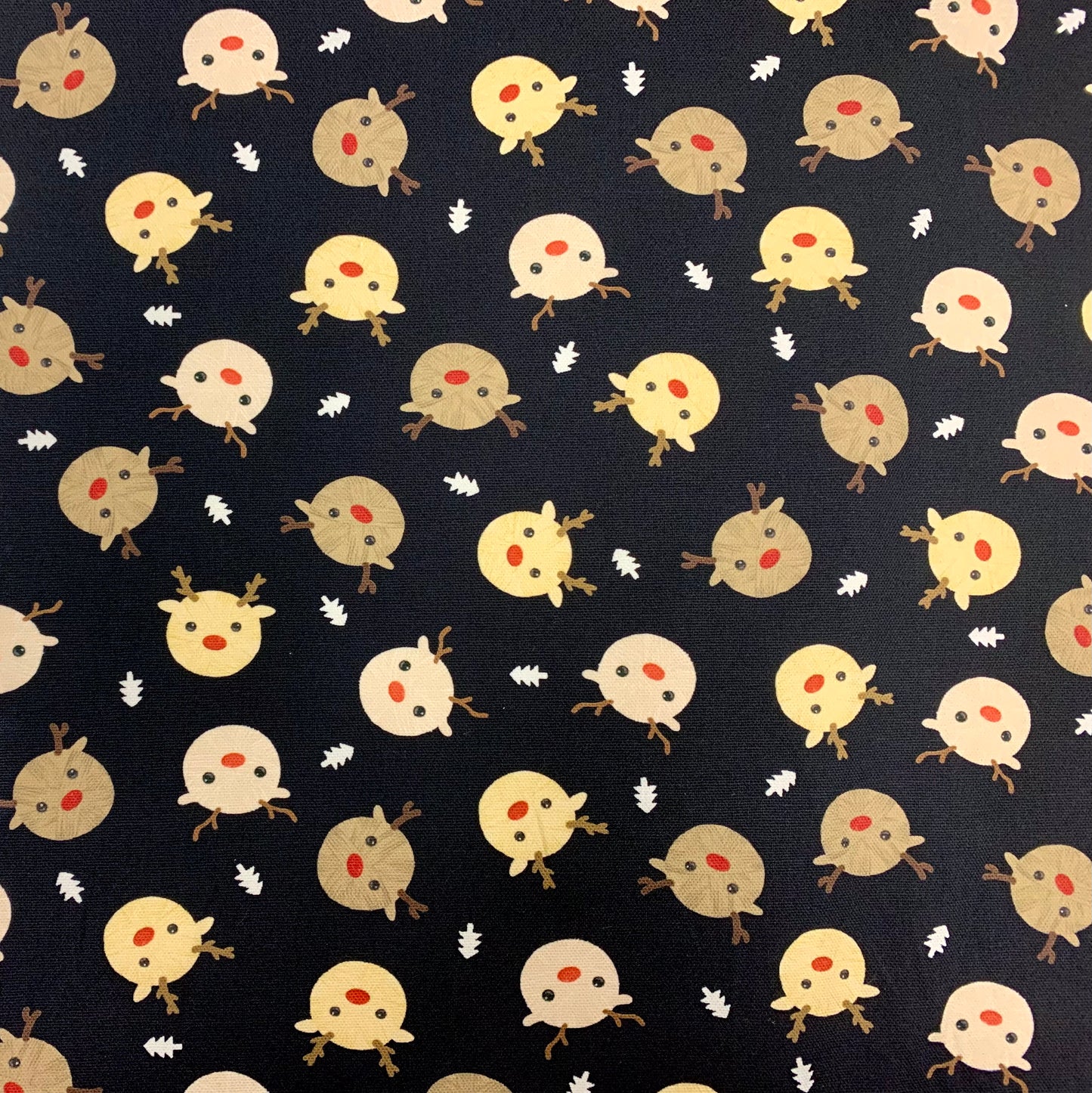 【K‧T FABRIC】聖誕毛線球小鹿Christmas deer cotton printed oxford 純棉