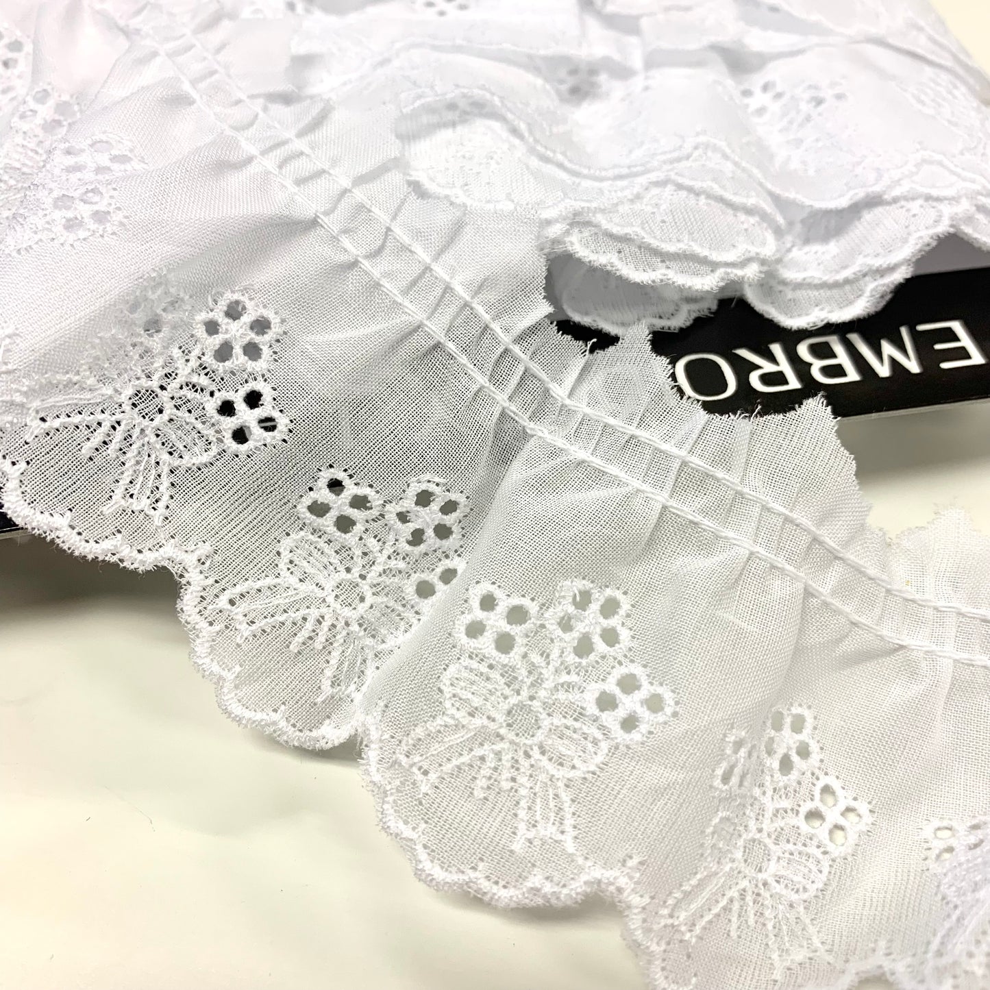 lace 蕾絲花邊 | 小花大蝴蝶結刺繡蕾絲花邊 No.5068
