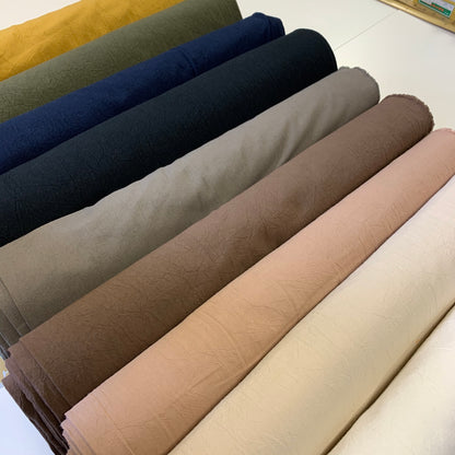 Japan | hand washer effect 手洗效果加工 | cotton dyed sheeting 純棉