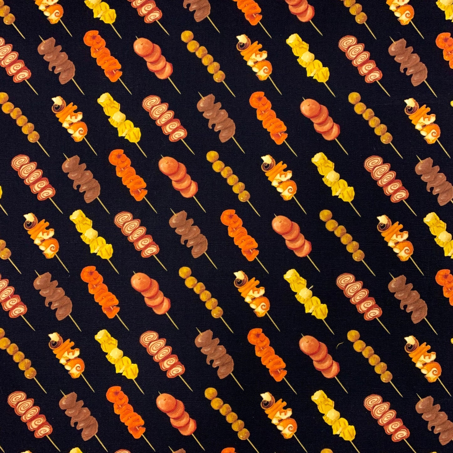 【K‧T FABRIC】香港街頭小食Hong Kong street-side snack cotton printed oxford 純棉