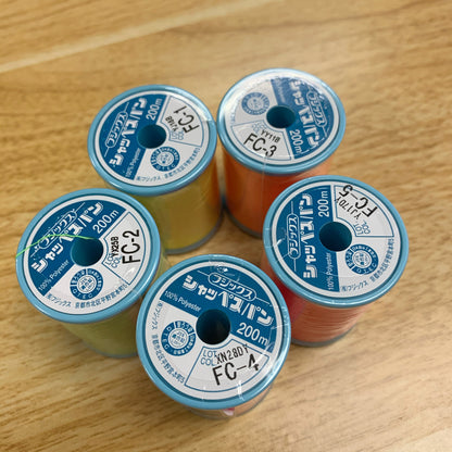 [日本] Fujix #60 縫紉線(一般布使用) 螢光色