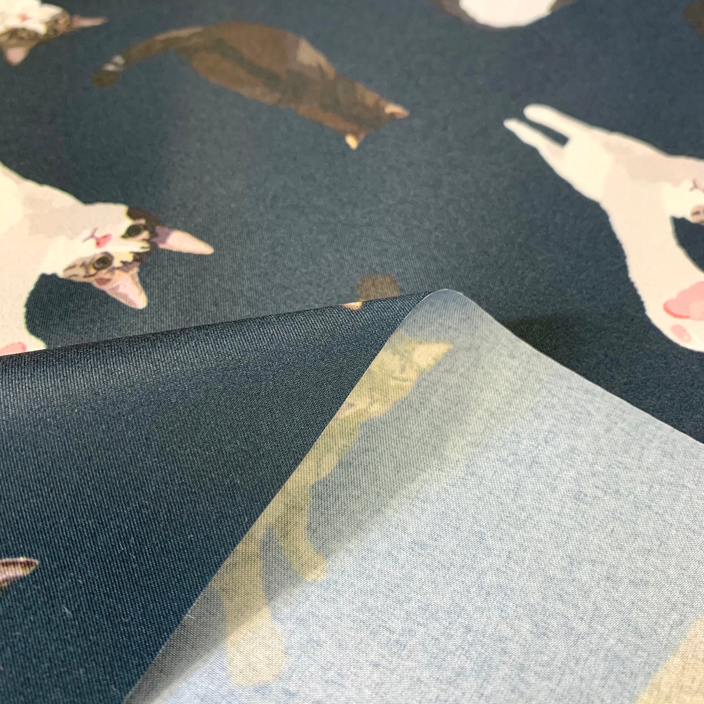 【K‧T FABRIC】唐貓 cute moggie waterproof fabric 防水布