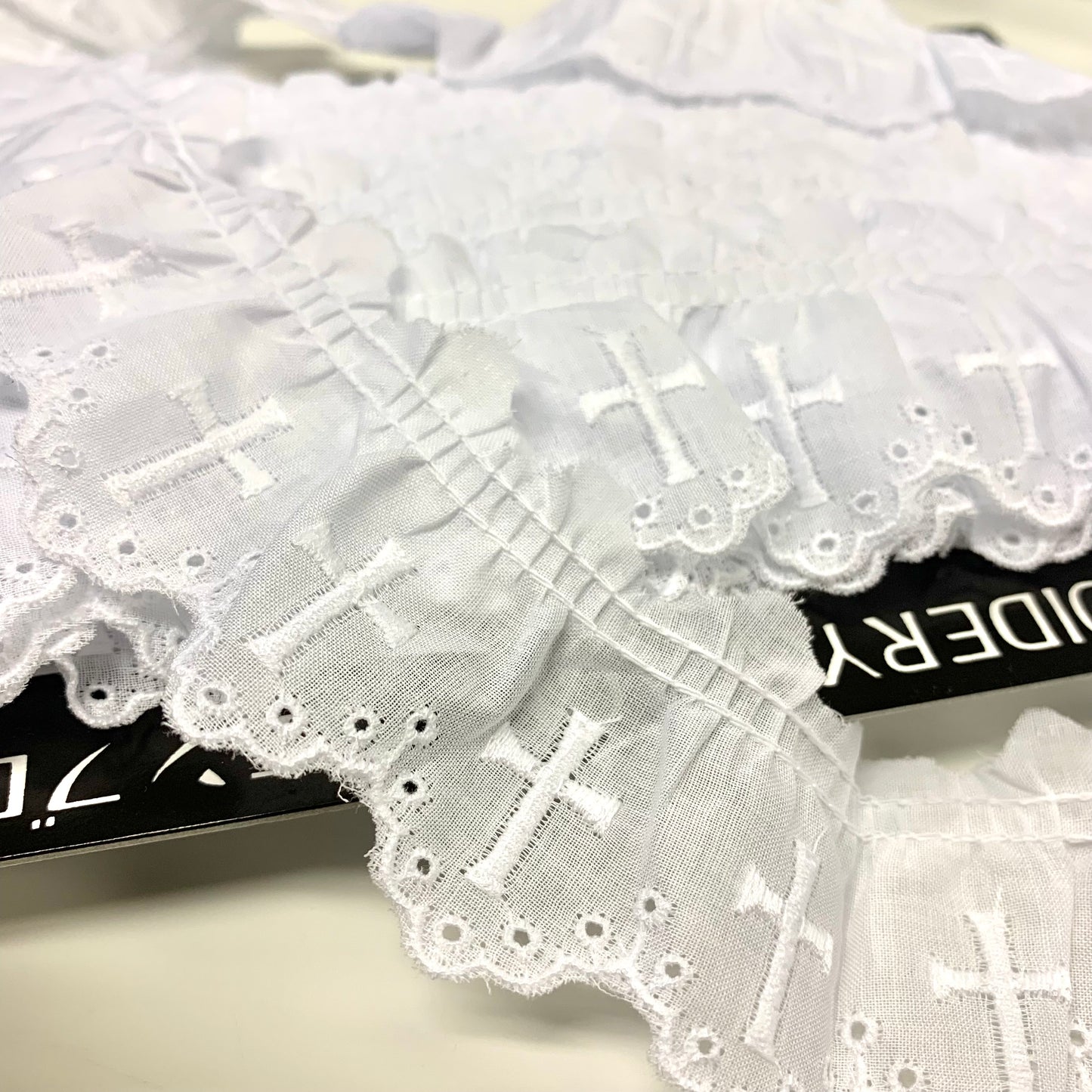 lace 蕾絲花邊 | 十字架波點刺繡蕾絲花邊 No.5148