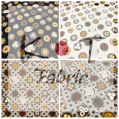 【K‧T FABRIC】懷舊點心 dimsum waterproof fabric 防水布