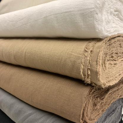 Japan | 淨色薄棉麻 solid lightweight cotton linen - 13colors