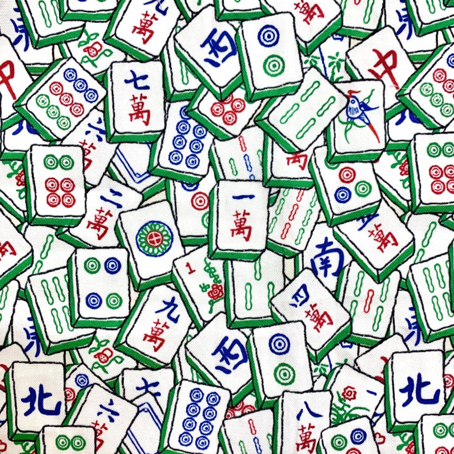 【K‧T FABRIC】密集麻雀mahjong cotton printed oxford 純棉