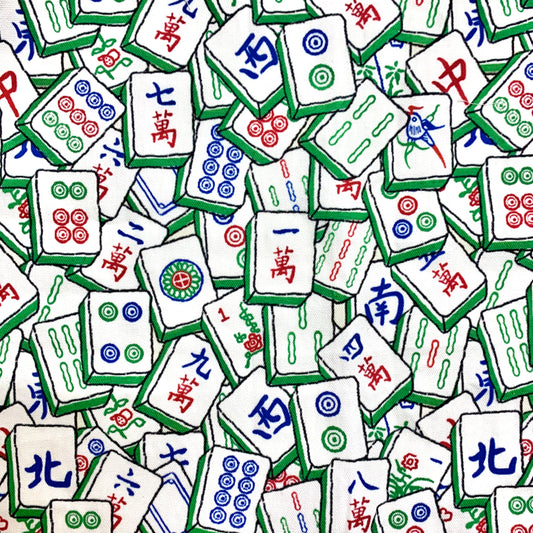 【K‧T FABRIC】密集麻雀mahjong cotton printed oxford 純棉