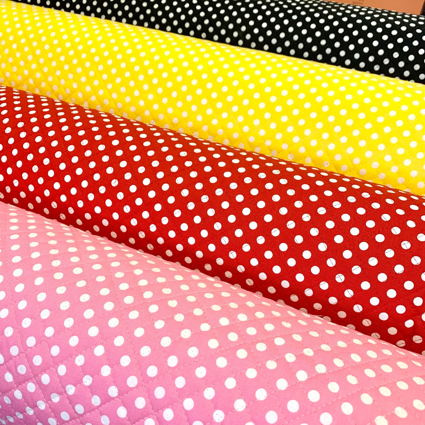 [日本] 波點夾棉布