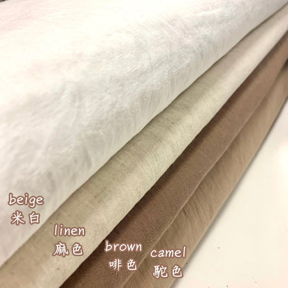 Japan | 淨色薄棉麻 solid lightweight cotton linen - 13colors