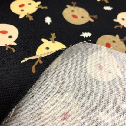 【K‧T FABRIC】聖誕毛線球小鹿Christmas deer cotton printed oxford 純棉