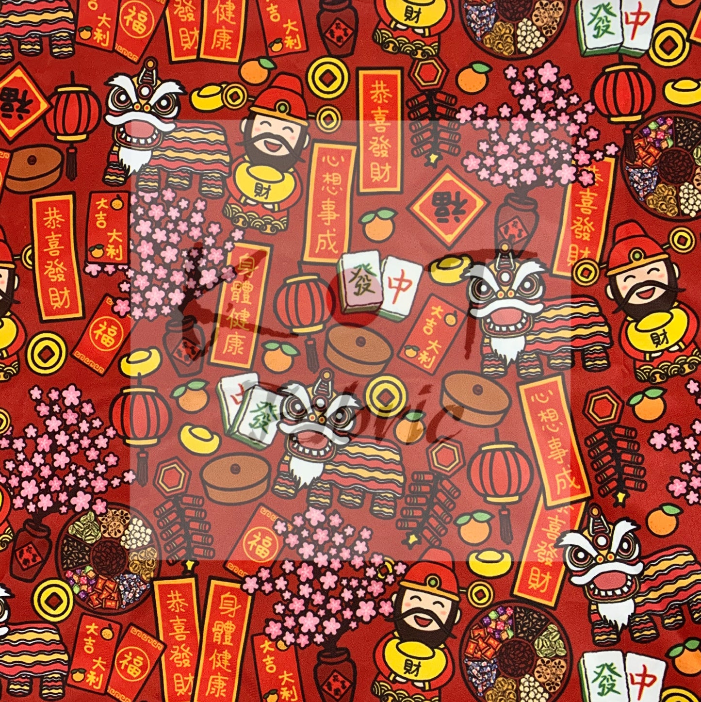 【K‧T FABRIC】農曆新年Chinese new year cotton printed sheeting 純棉