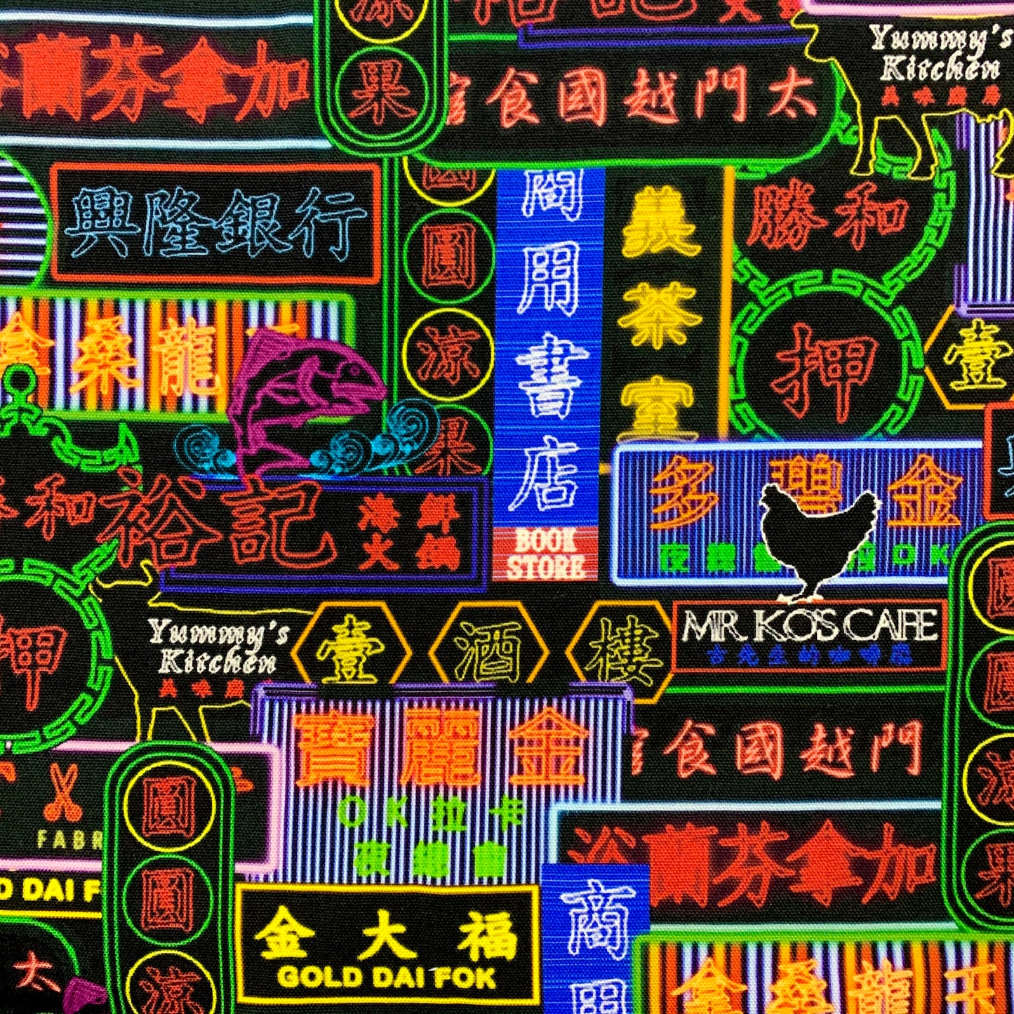 【K‧T FABRIC】霓虹燈 neon signs waterproof fabric 防水布
