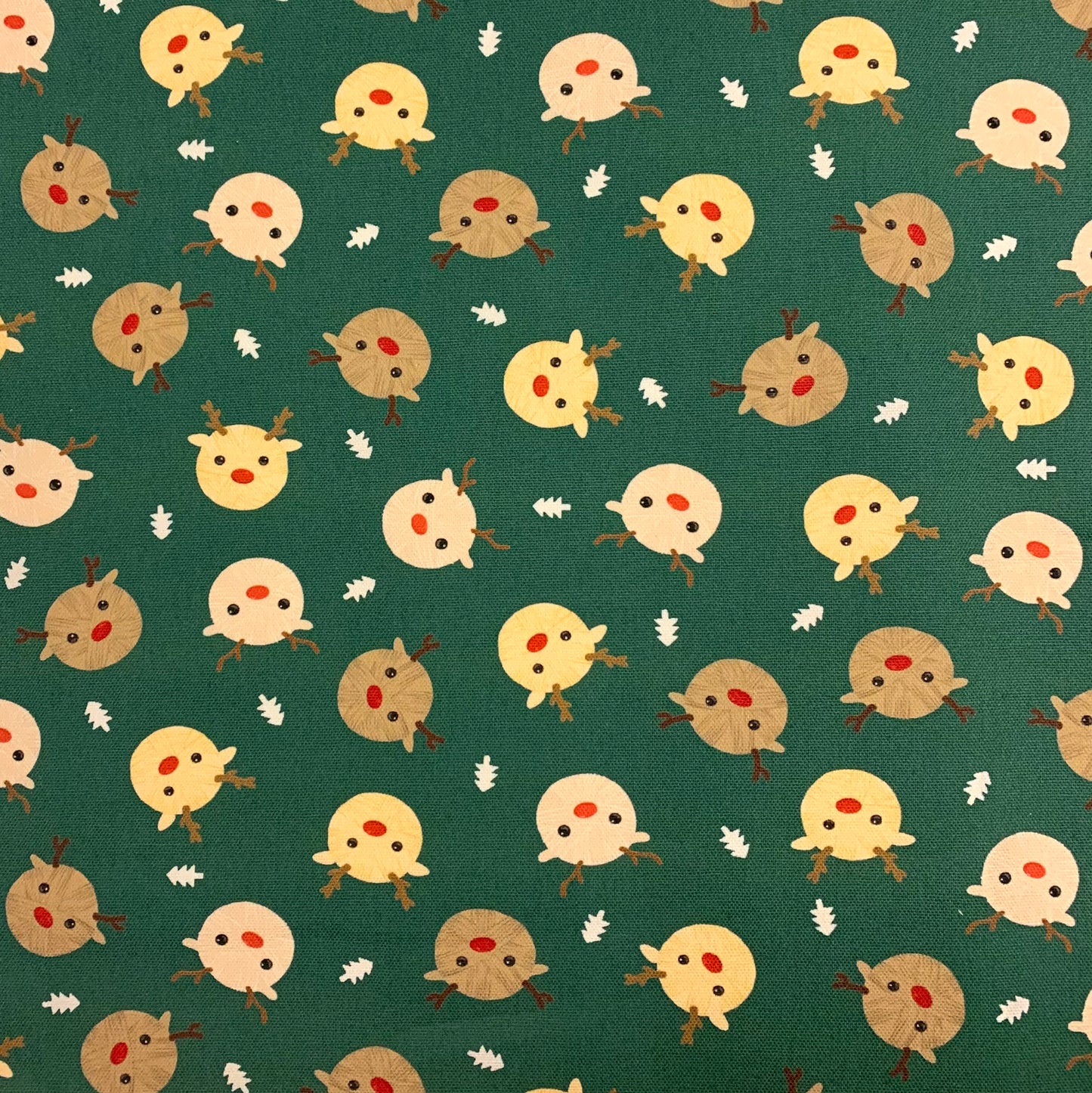 【K‧T FABRIC】聖誕毛線球小鹿Christmas deer cotton printed oxford 純棉