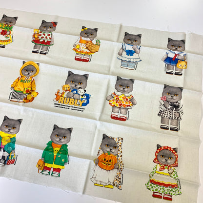 Unclecat 貓叔叔 | Russian Blue Cat Rubly mini | cotton linen 棉麻