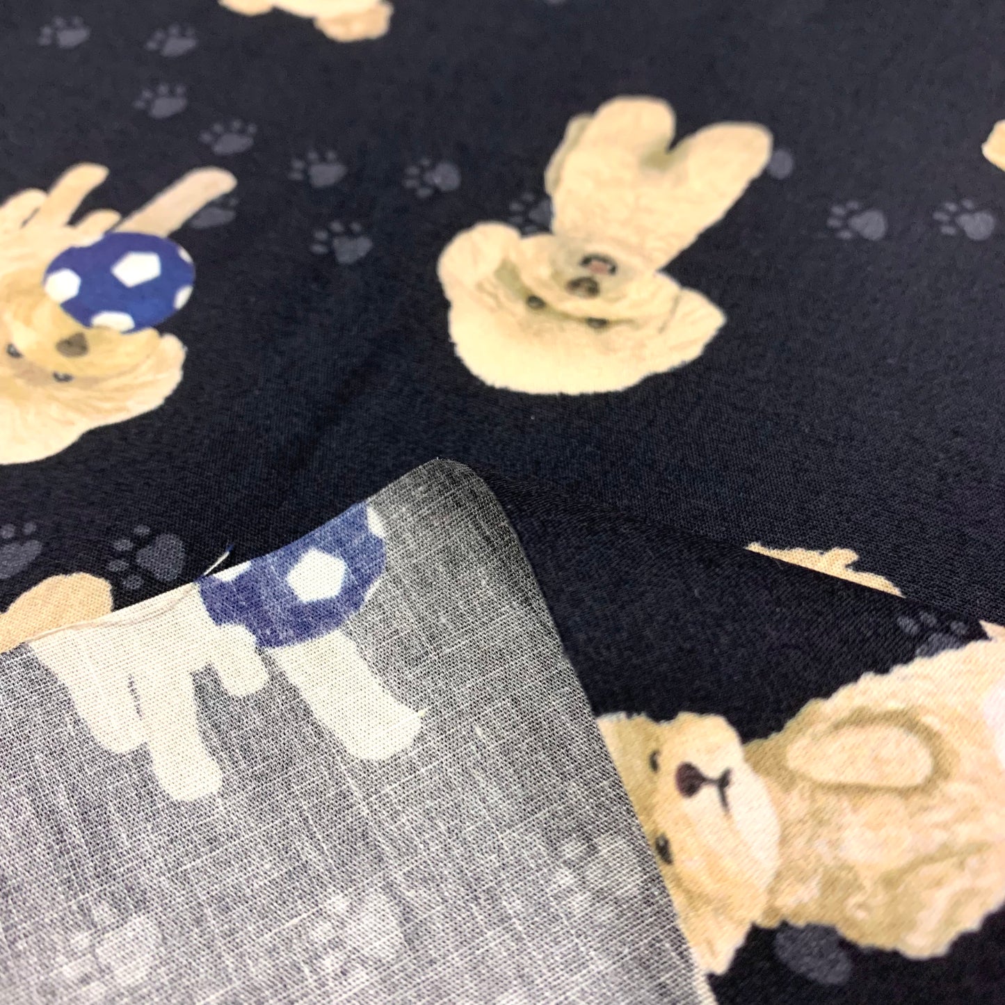 【K‧T FABRIC】貴婦狗 poodle cotton printed sheeting 純棉