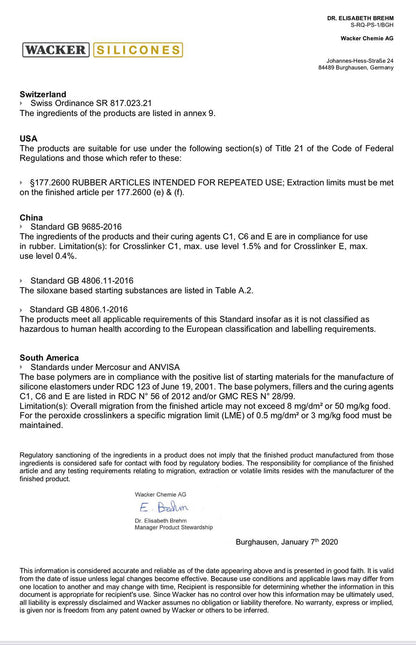 Taiwan | 食品級安全防水矽膠布