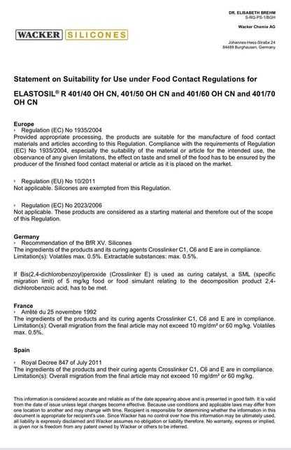 Taiwan | 食品級安全防水矽膠布